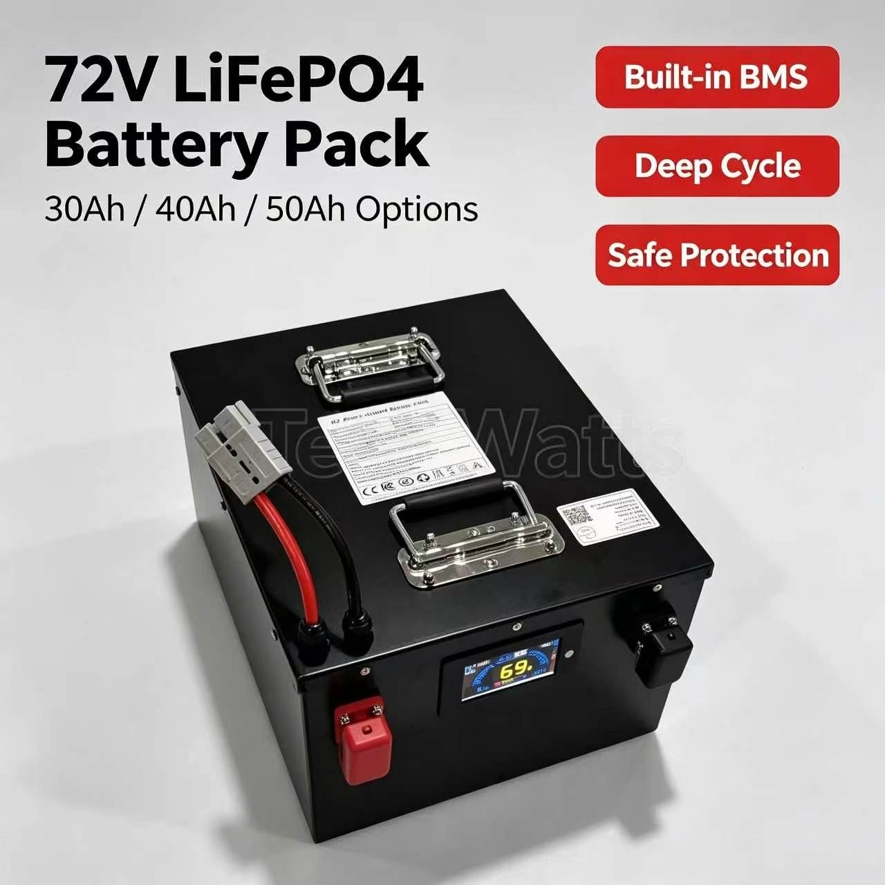 72v 30Ah 30A 40Ah 40A 50Ah 50A - огляд і ціна 72V 30Ah Lifepo4 Battery Pack