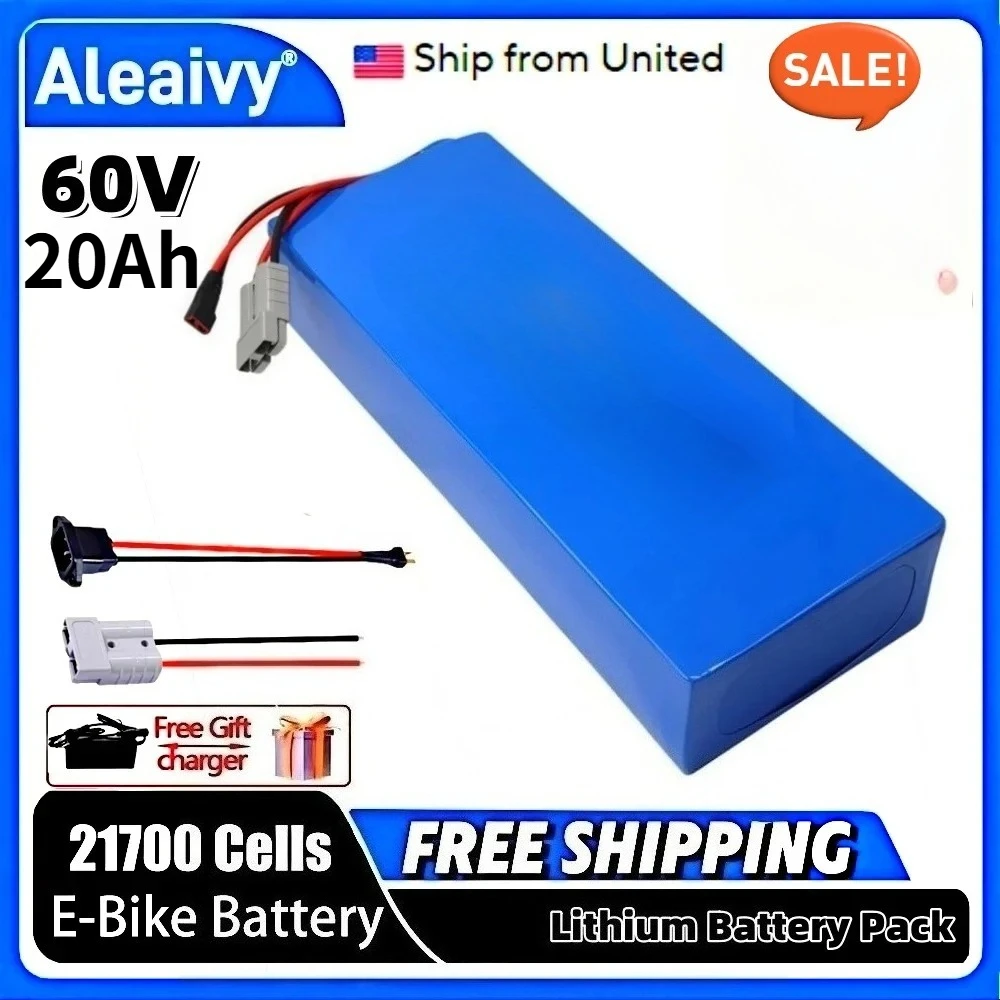 16S6P Aleaivy 60V 20Ah Lithium - огляд і ціна 60V 30Ah 21700 Battery Pack