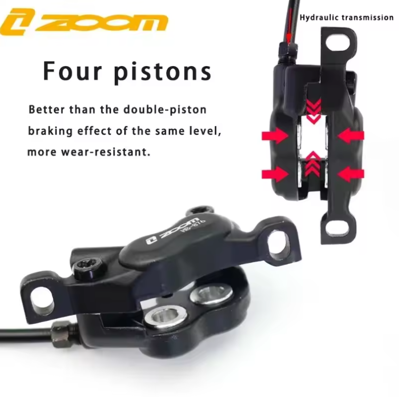 ZOOM HB-876E E-Bike 4-Piston H - огляд і ціна Zoom Hydraulic Brake 4 Piston E-Scooter